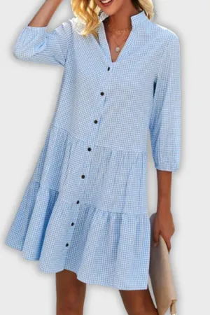 Amaia - Plaid A-Line Dress
