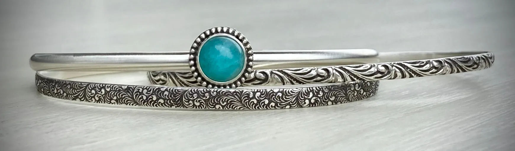 Amazonite Stacker Cuff Set