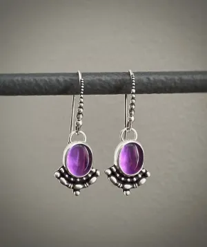Amethyst Drop Earrings