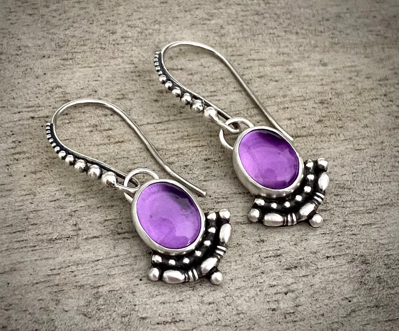 Amethyst Drop Earrings