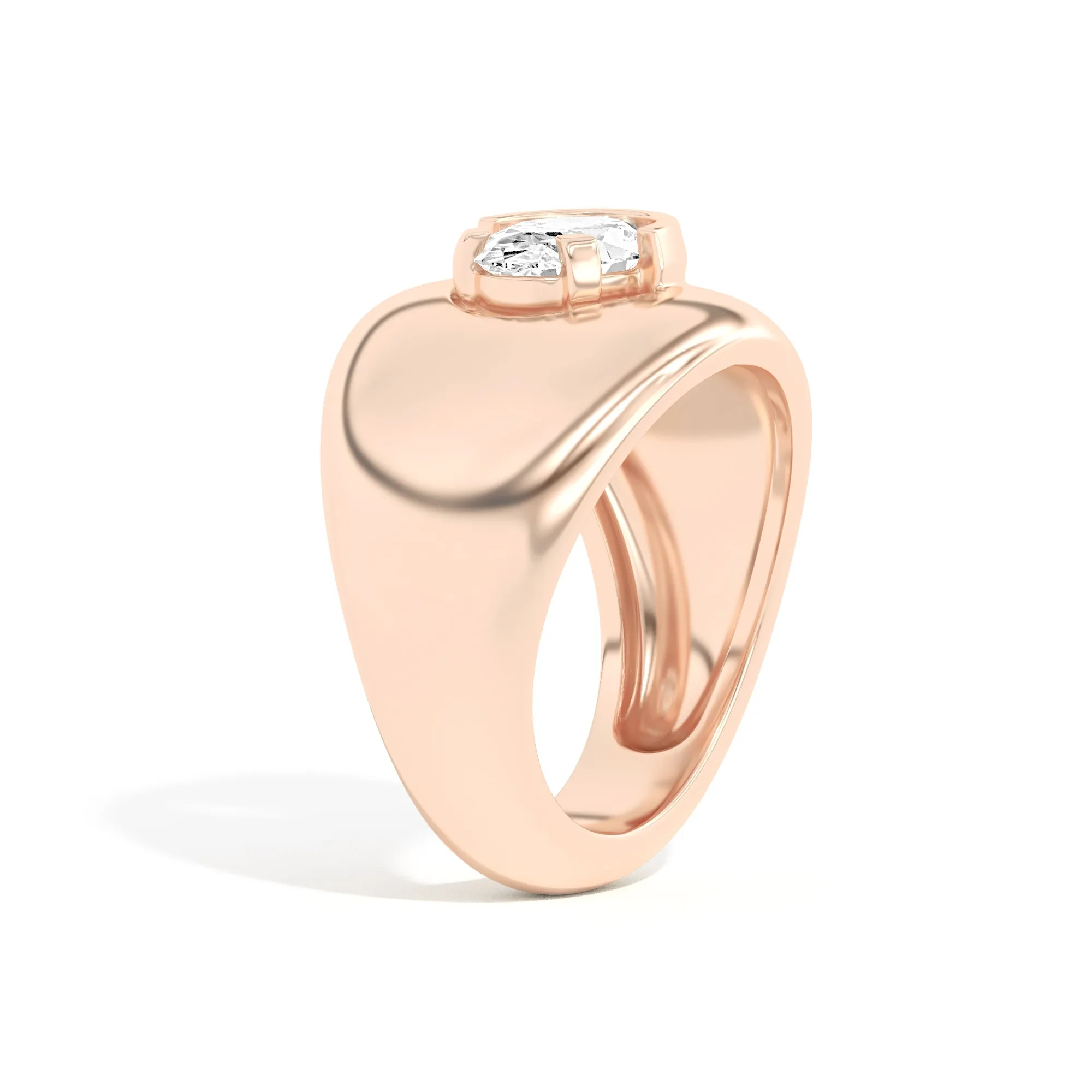 Ando Oval Negative Space Bombe Ring
