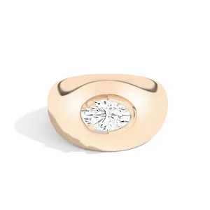 Ando Oval Negative Space Bombe Ring