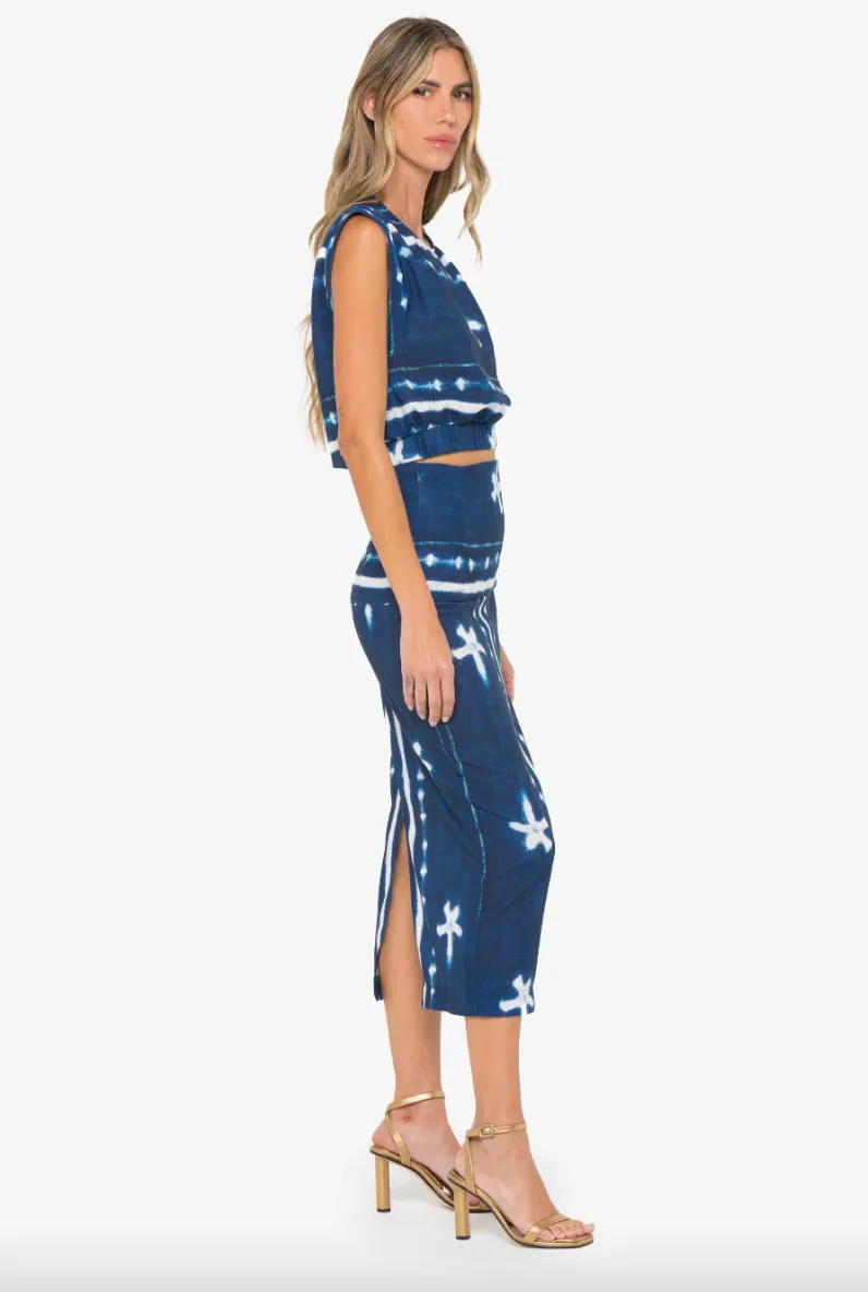 Anika Top Indigo Shibori