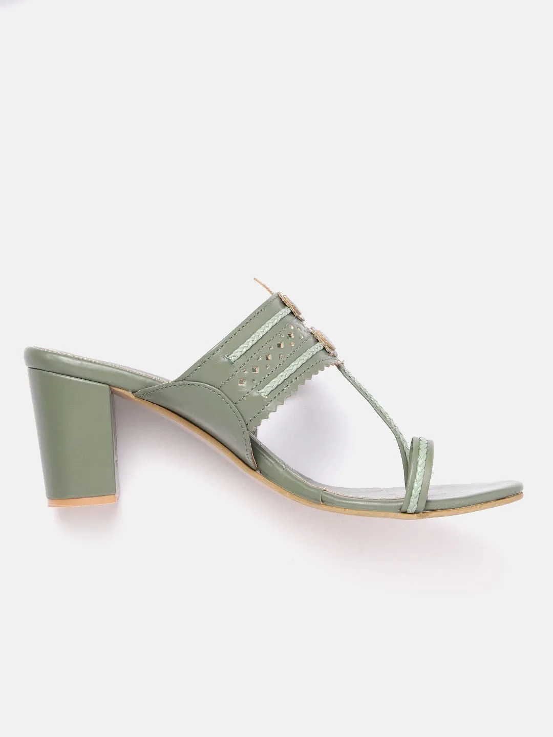 Anouk Woven Ethnic Block Heels