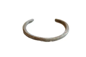 Antique African Simplistic Aluminum Cuff Bracelet
