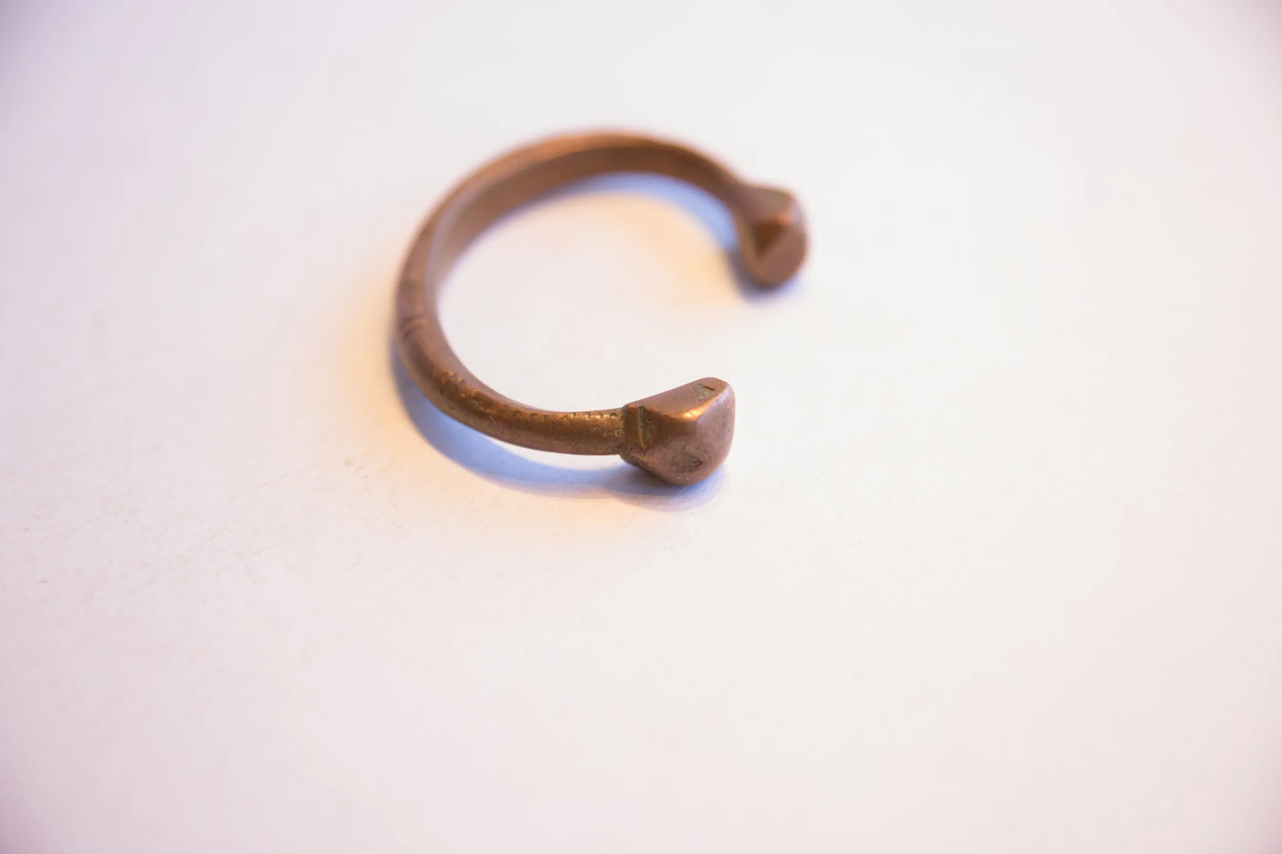 Antique African Small Snake Cuff Bracelet