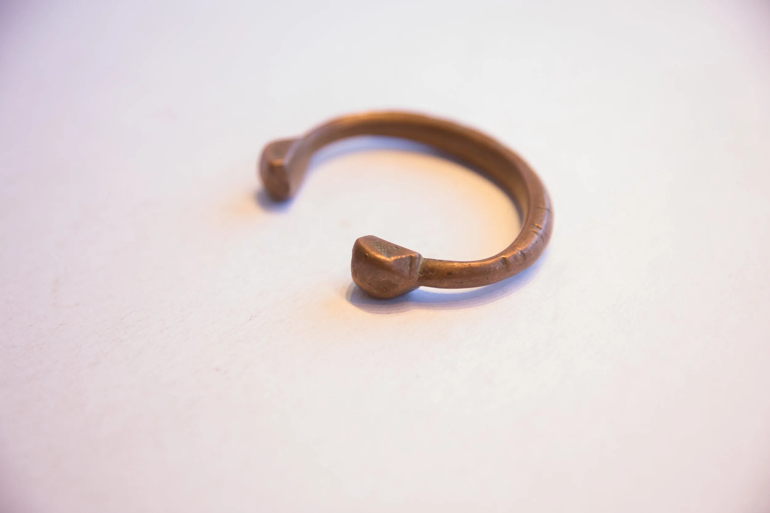 Antique African Small Snake Cuff Bracelet