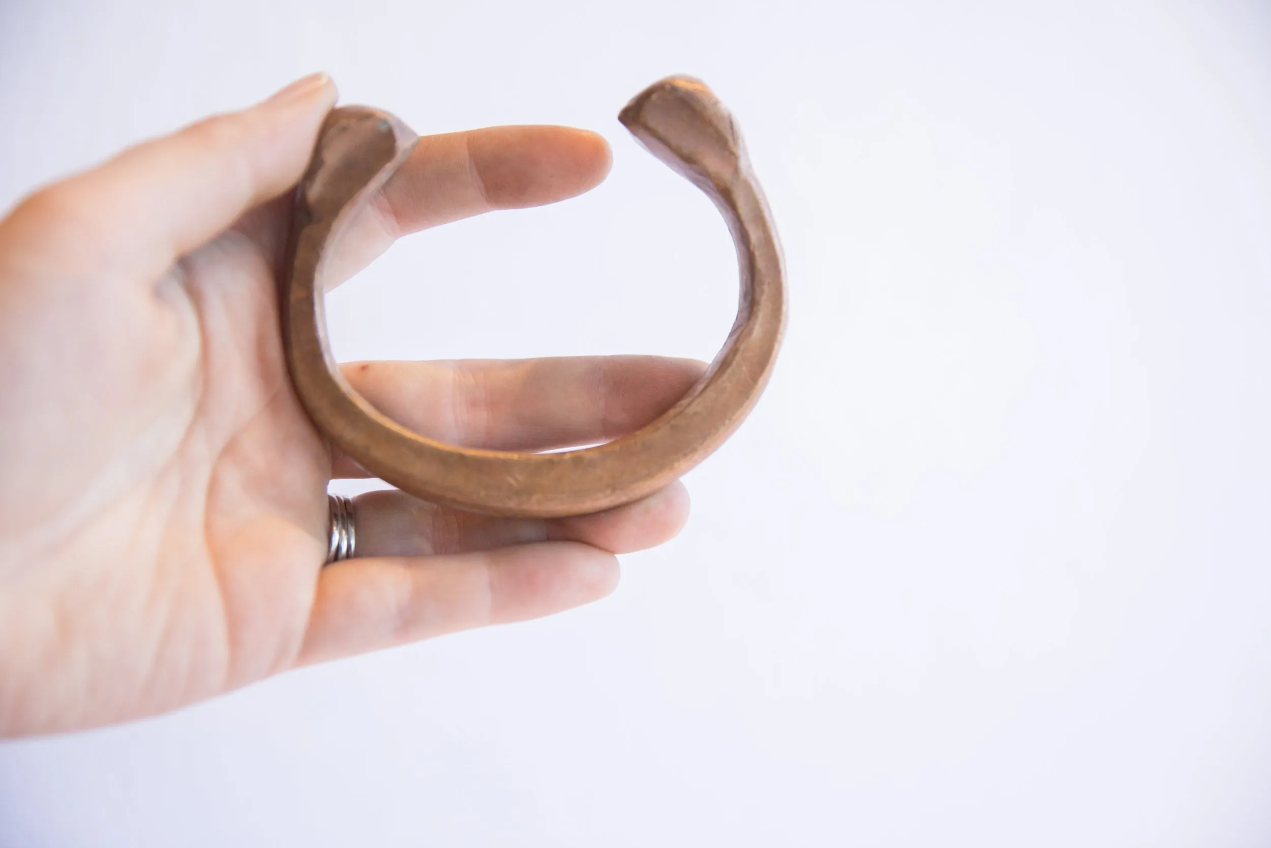 Antique African Snake Cuff Bracelet