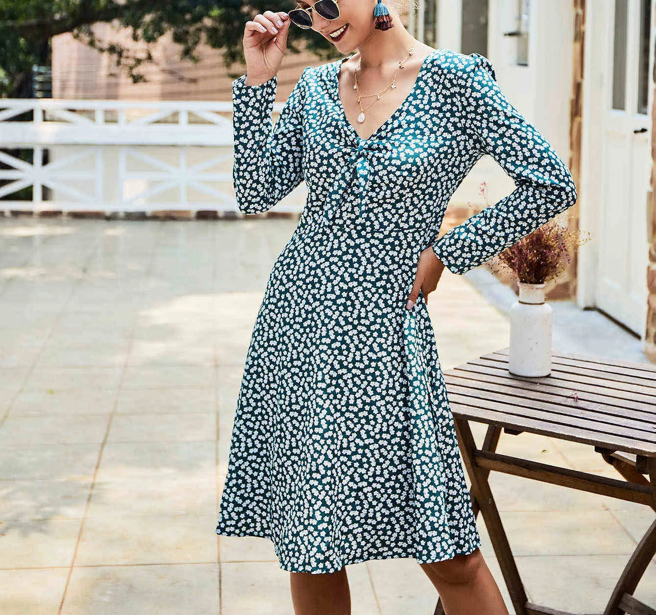 Autumn and Winter Long Sleeve Dress Women's Clothing