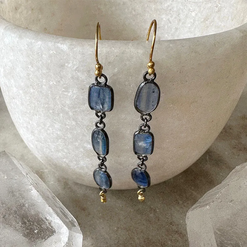 Aya Kyanite Drop Earrings