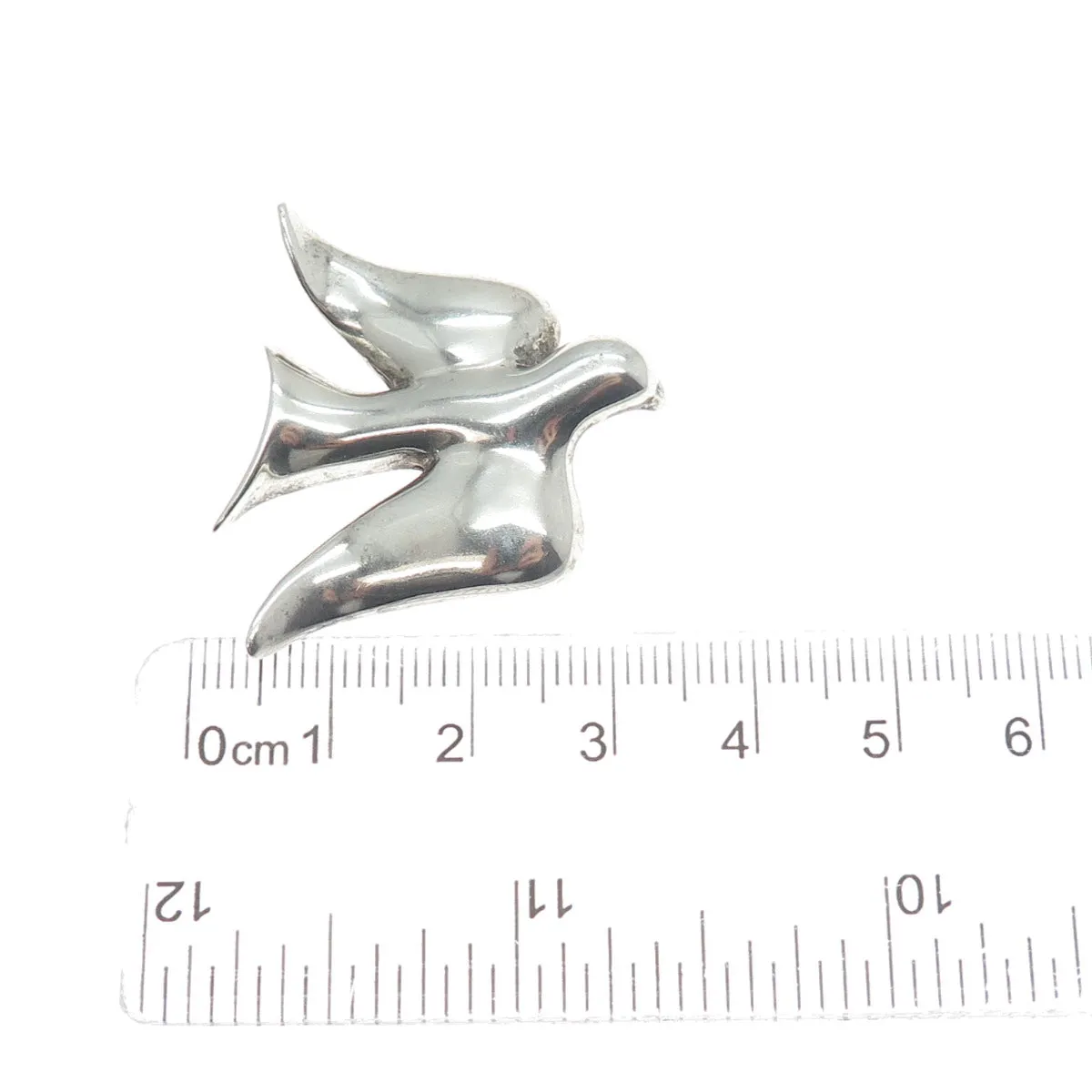 B. A. BALLOU & CO. 925 Sterling Silver Vintage Holy Spirit Oxidized Pin Brooch