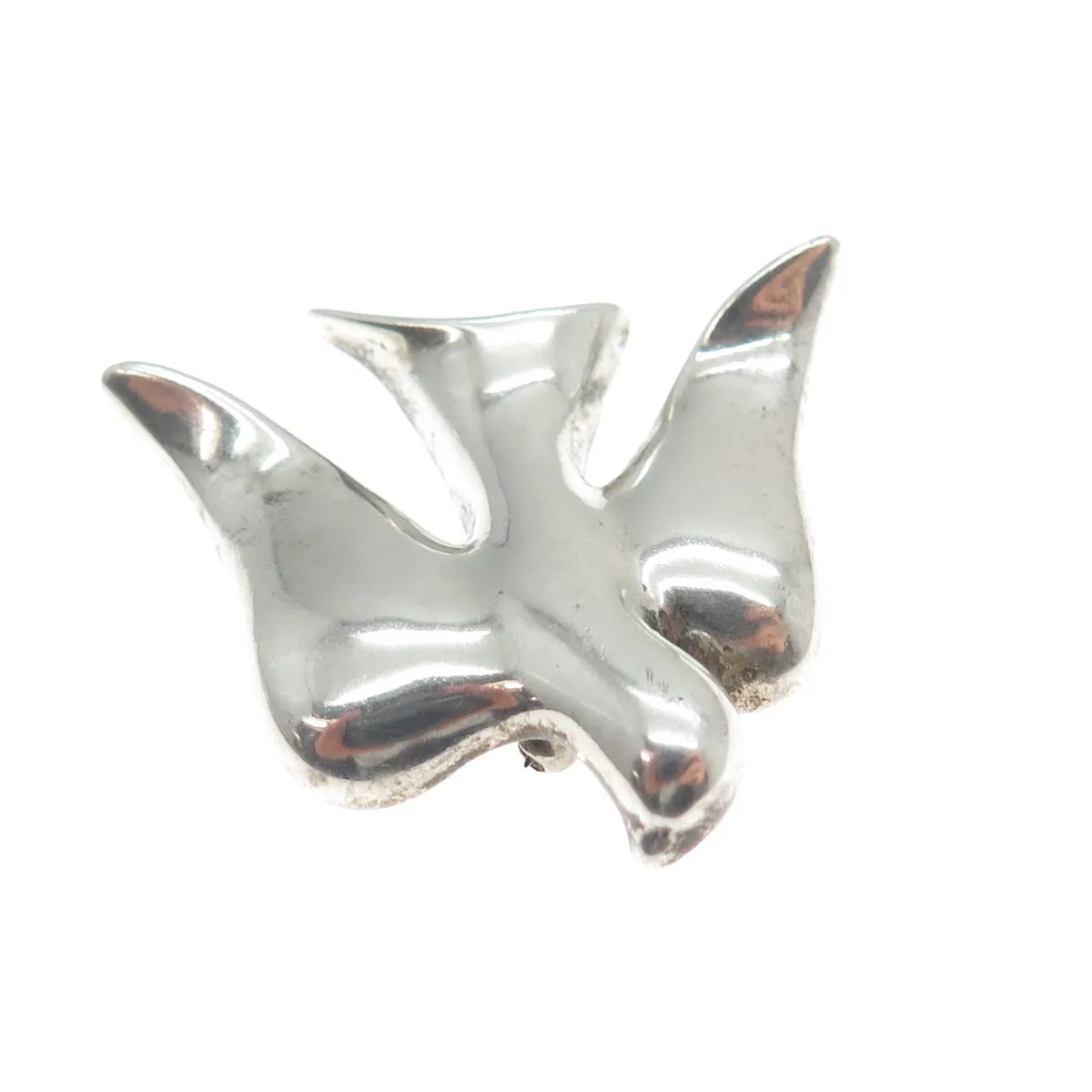 B. A. BALLOU & CO. 925 Sterling Silver Vintage Holy Spirit Oxidized Pin Brooch