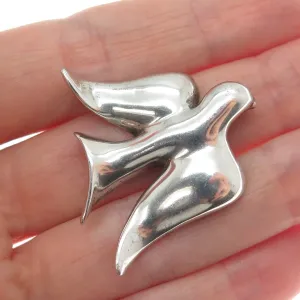 B. A. BALLOU & CO. 925 Sterling Silver Vintage Holy Spirit Oxidized Pin Brooch