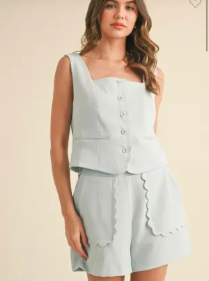 Baby Blue Scallop Set