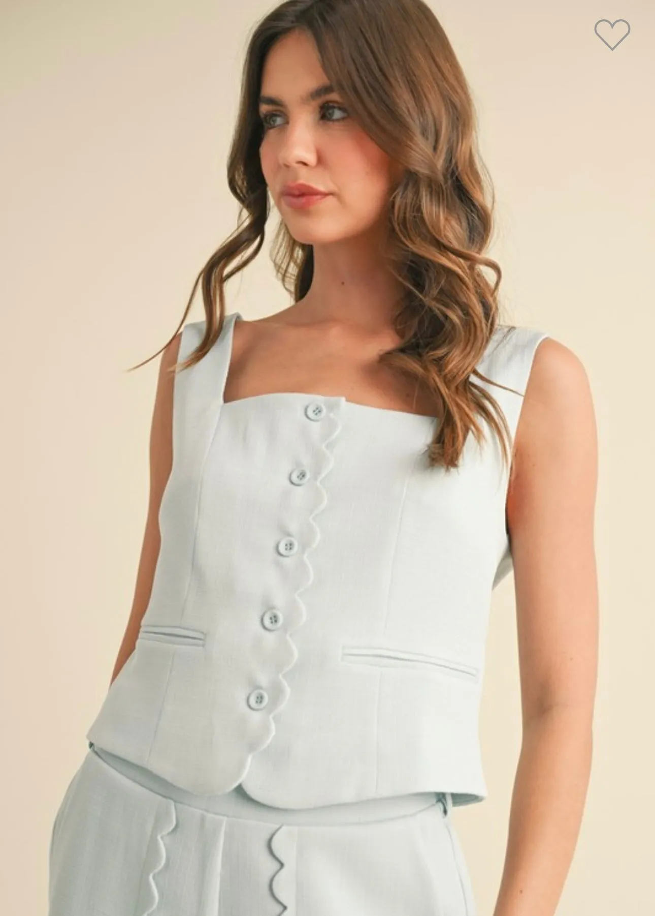 Baby Blue Scallop Set