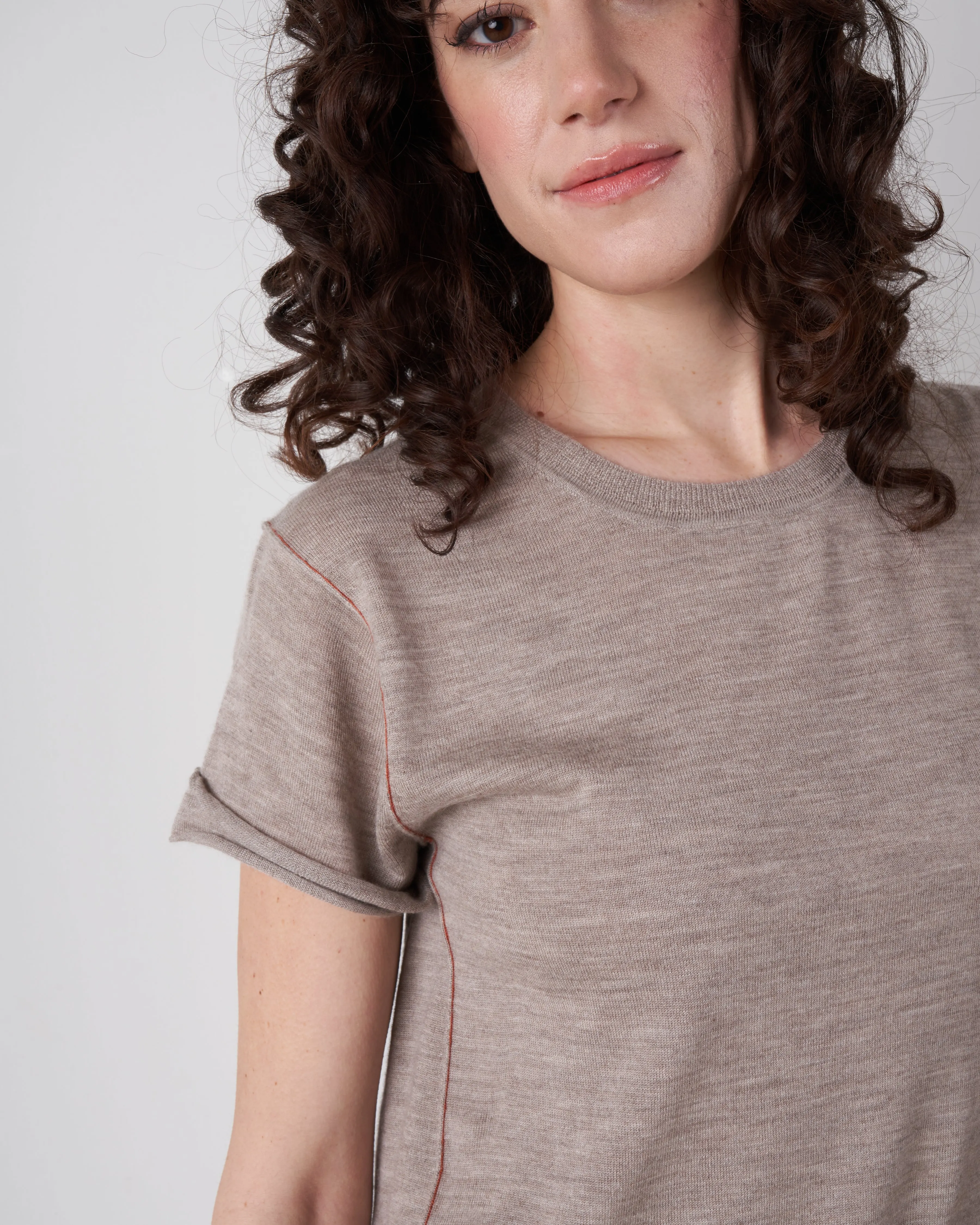 baby tee - walnut