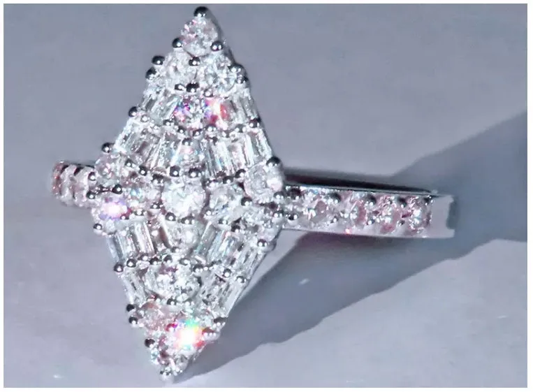 Baguette Ring | Diamond Ring | Diamond Shape Ring | Diamond Rings | Big Engagement Ring | fashion rings | friendship Ring | Womens rings