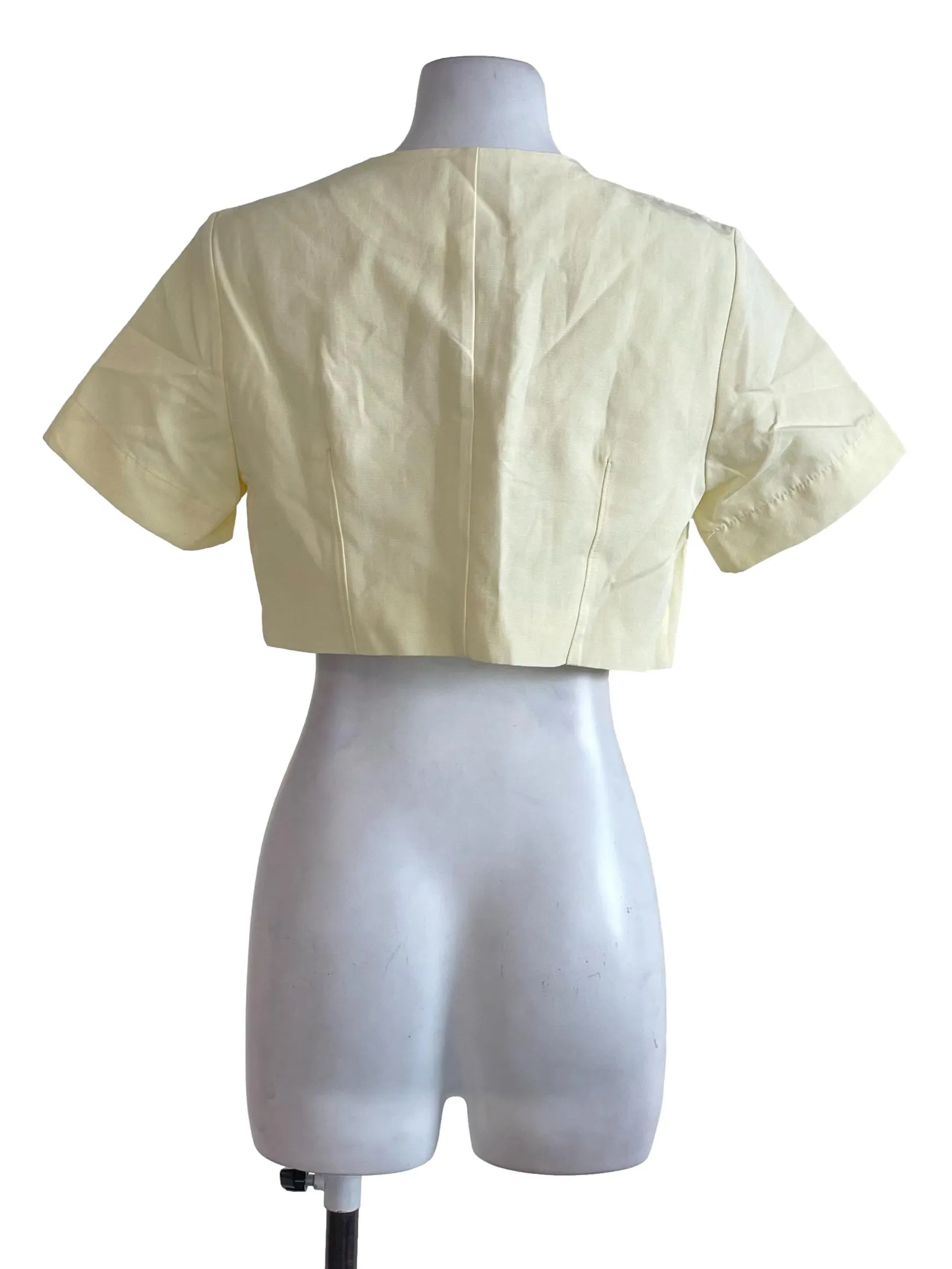 Banana Yellow Button Top