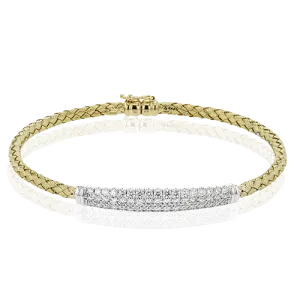 Bangle in 18k Gold with Diamonds