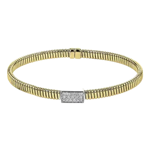 Bangle in 18k Gold with Diamonds