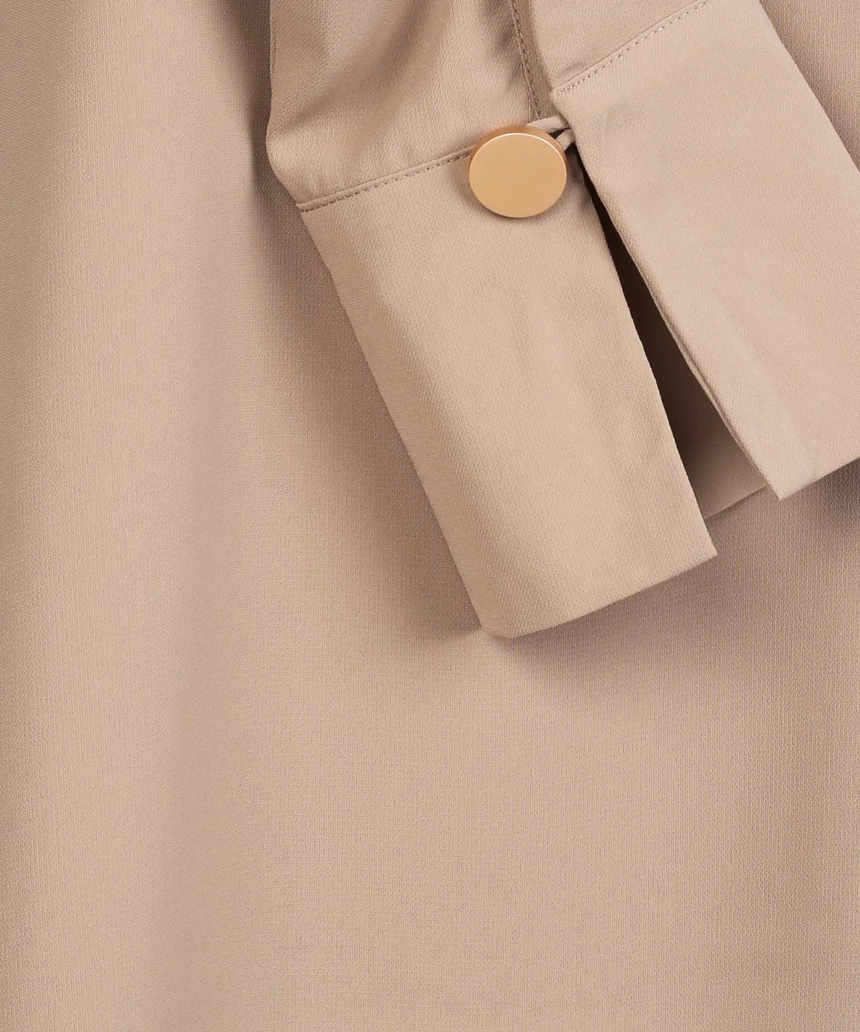 Basic Beige Long Sleeve Basic Blouse