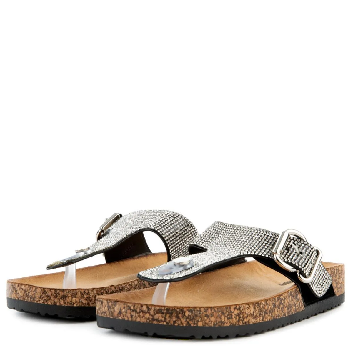 Berk-04 Rhinestone Sandals