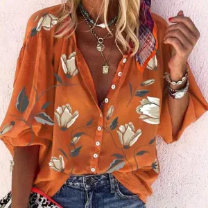 Bianca | Airy Floral Print Blouse