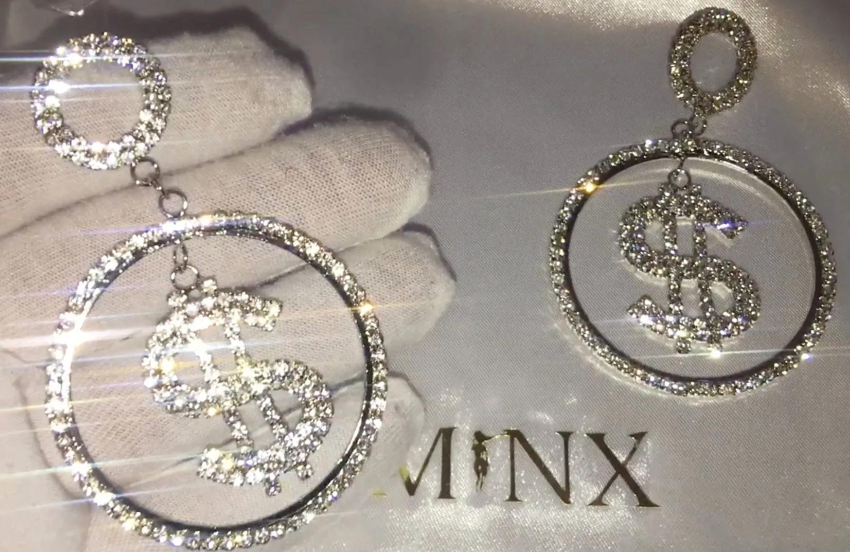 Big Hoop Earrings | Diamond Hoop Earrings | Womens Earrings | Earrings with Diamonds | Iced Out Earrings | Big Diamond Hoop Earrings