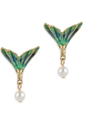 Bill Skinner Mermaid Tail Stud Earrings