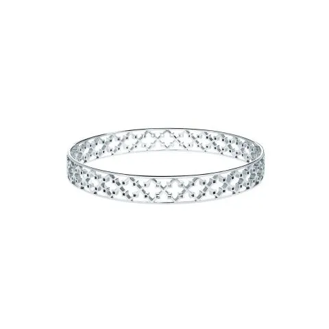 Birks Sterling Muse Open Monogram Bangle