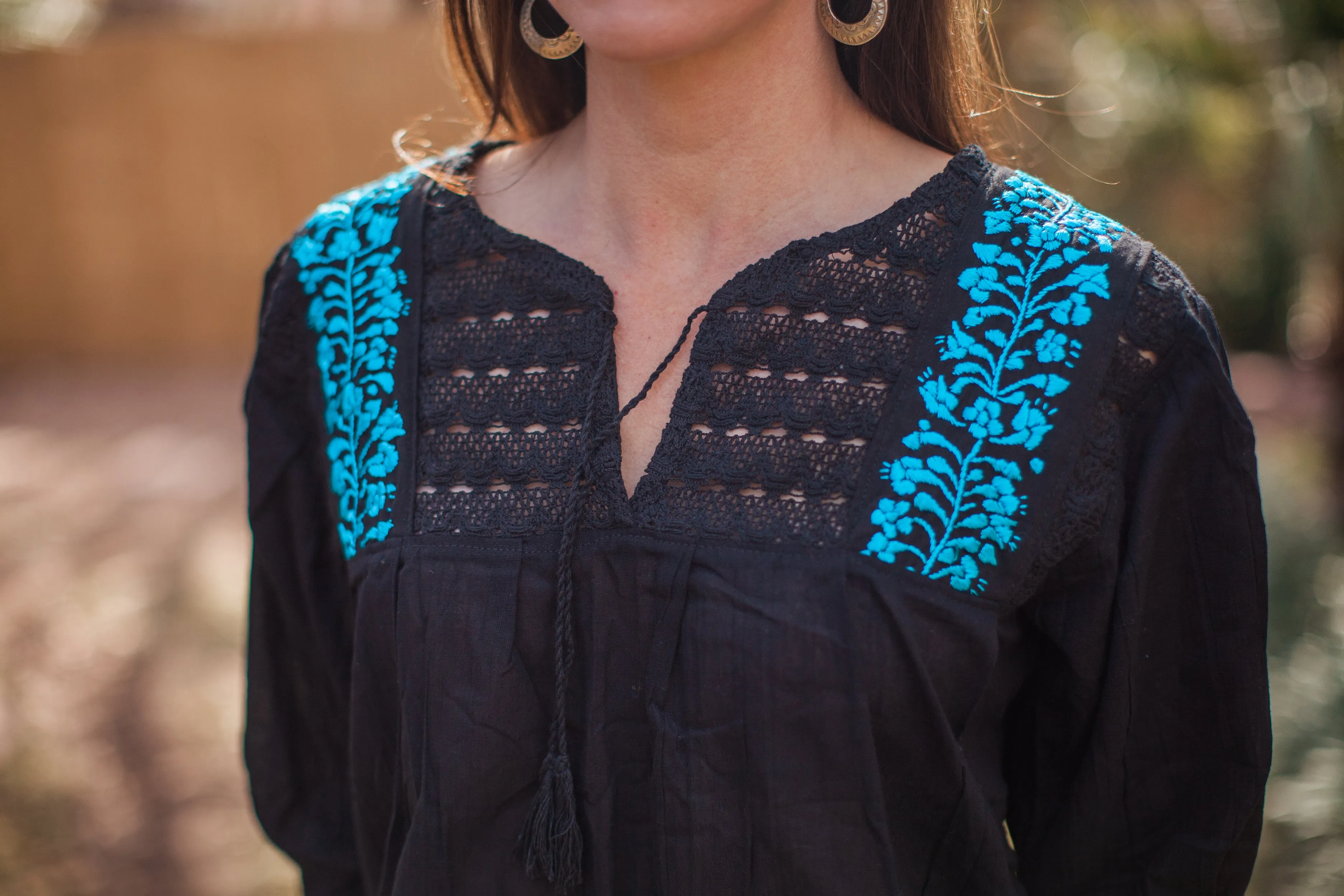 Black and Blue Franco Blouse