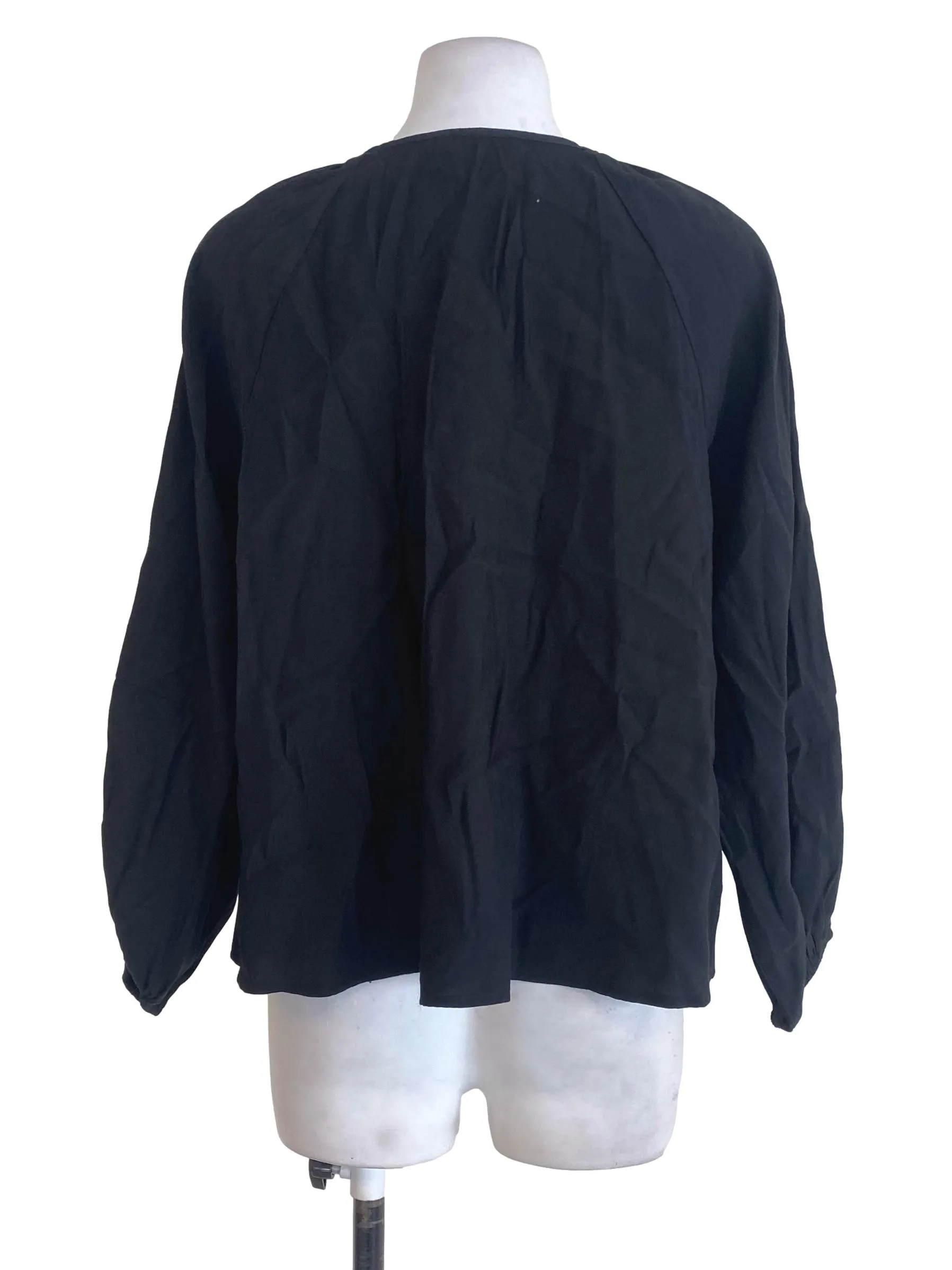 Black Button Down Top