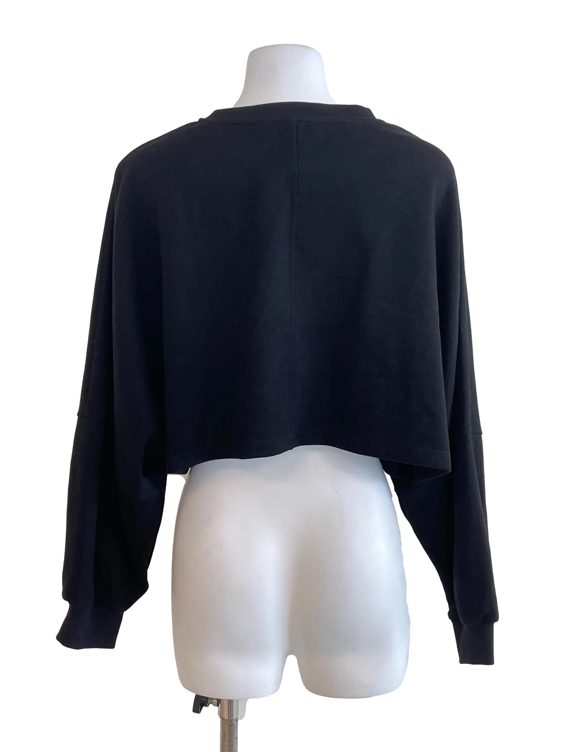 Black Cropped Sweater
