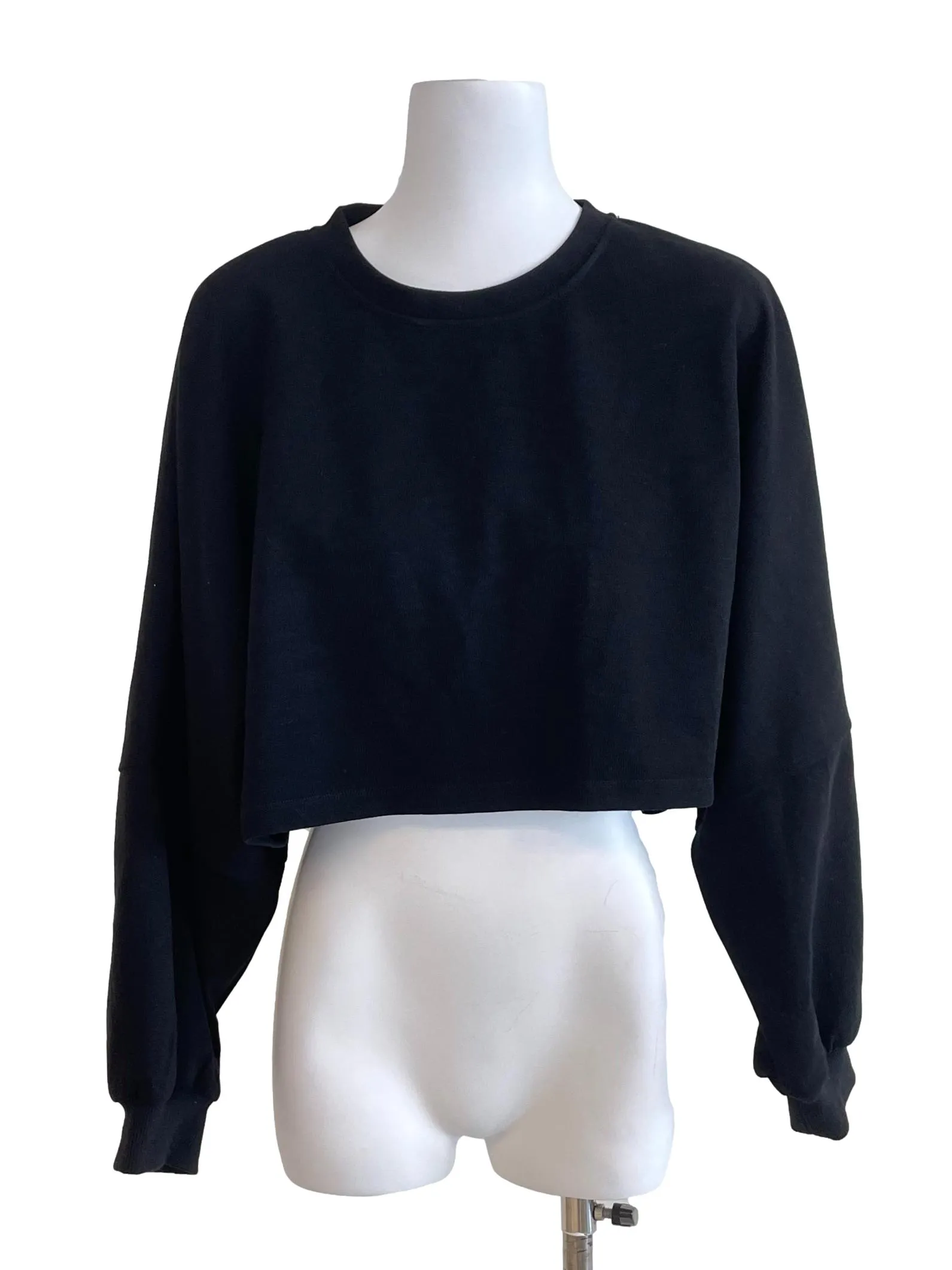 Black Cropped Sweater