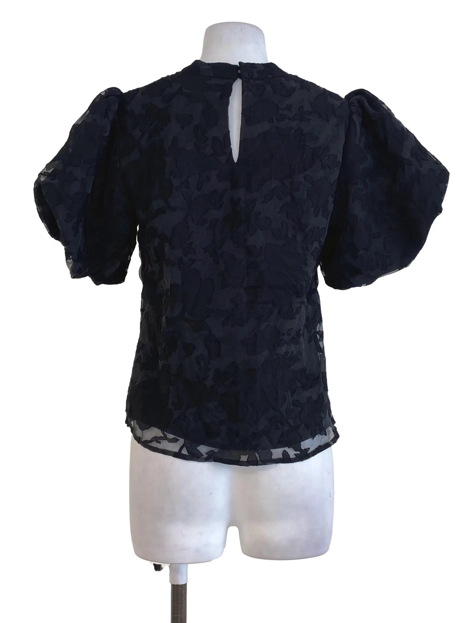 Black Floral Blouse LB