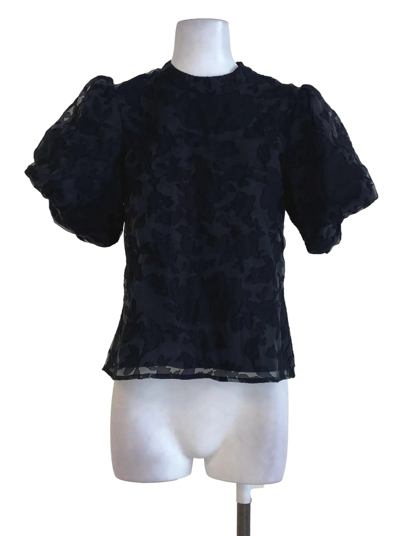 Black Floral Blouse LB