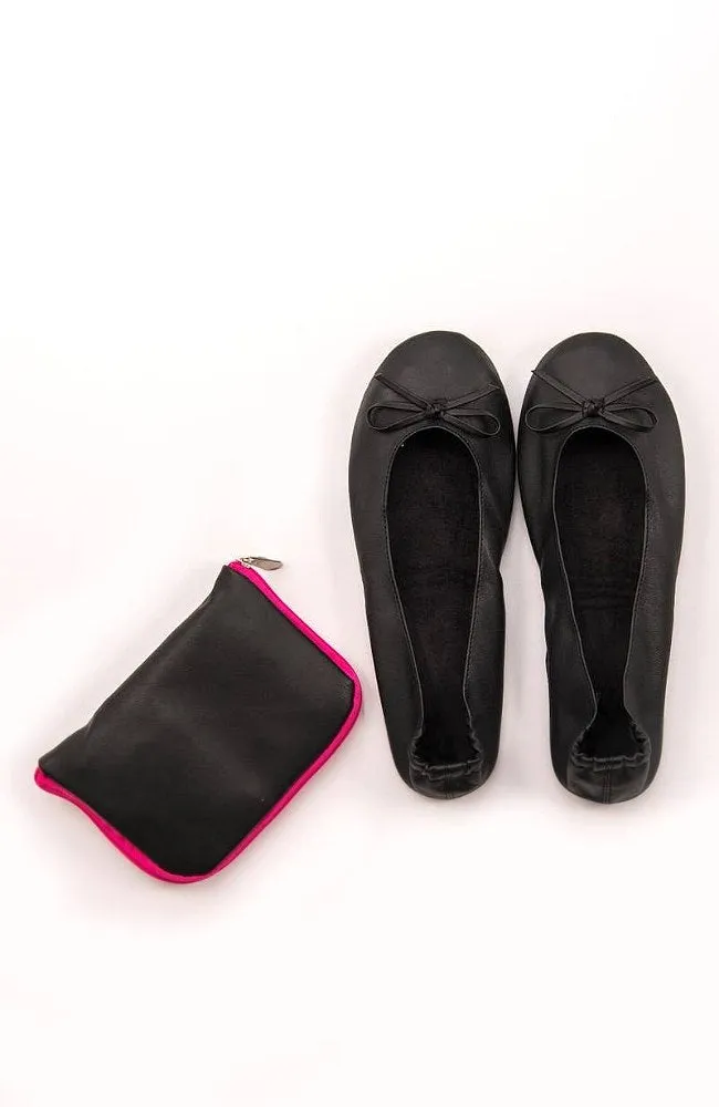 Black Foldable Flats