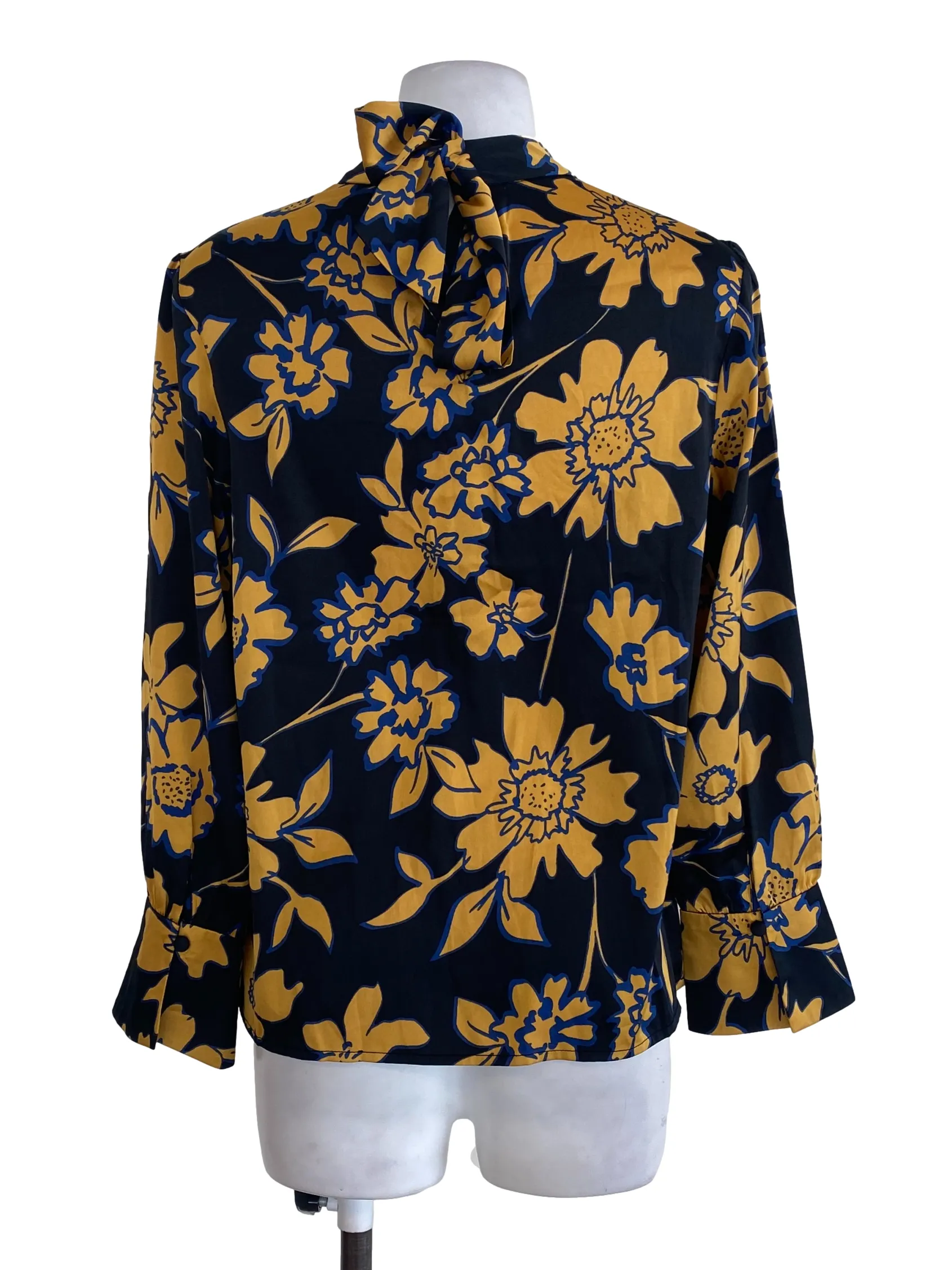 Black Gold Floral Top LB