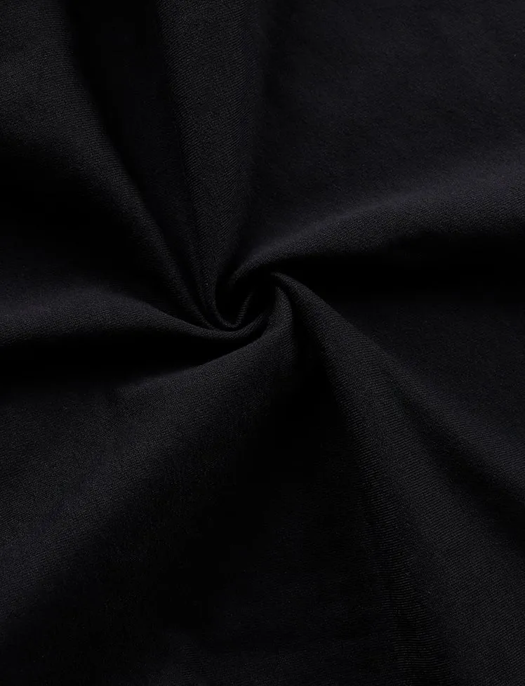 Black Hollow Strap Sweatshirt