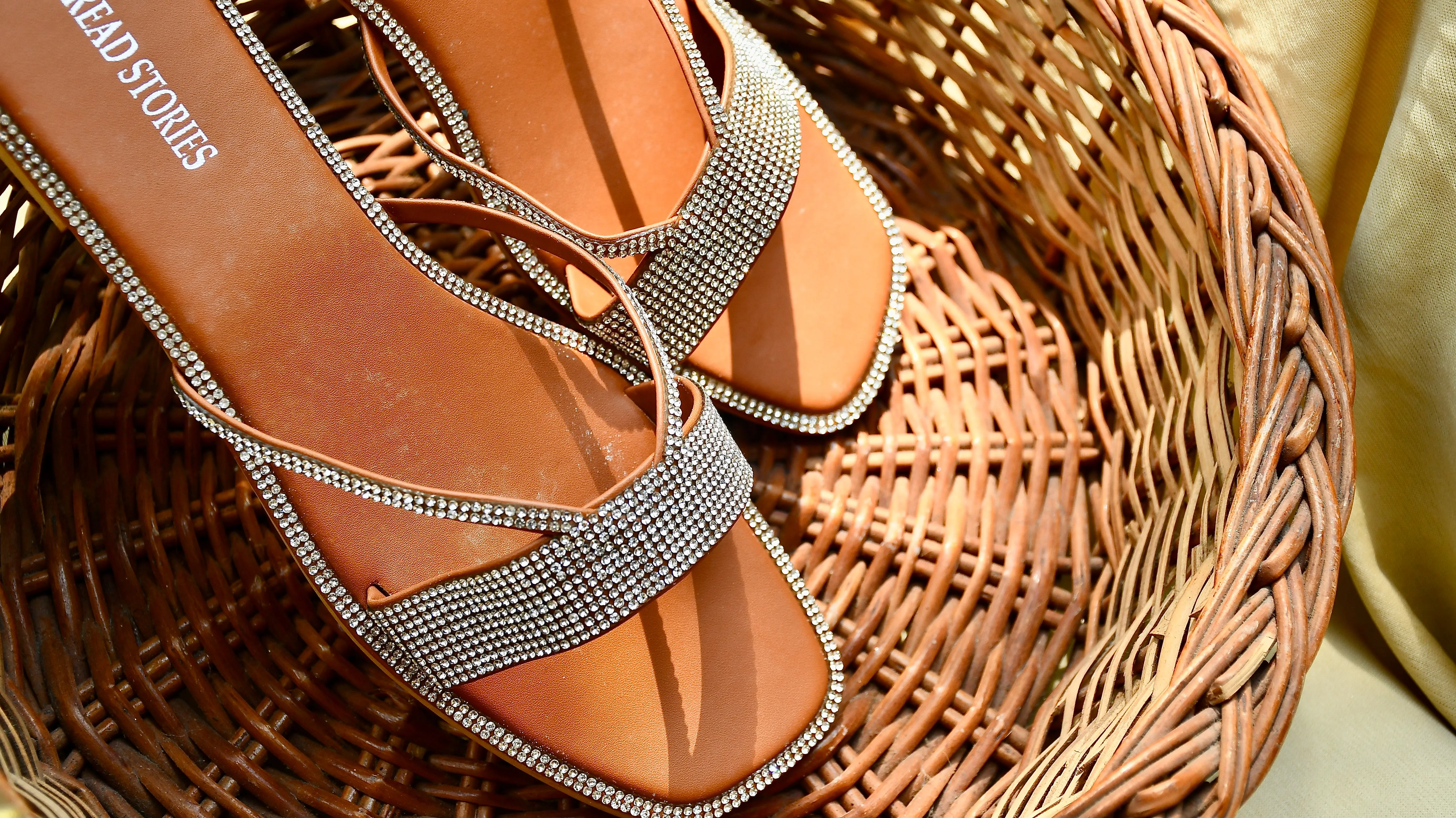 Bling Slip On: Tan