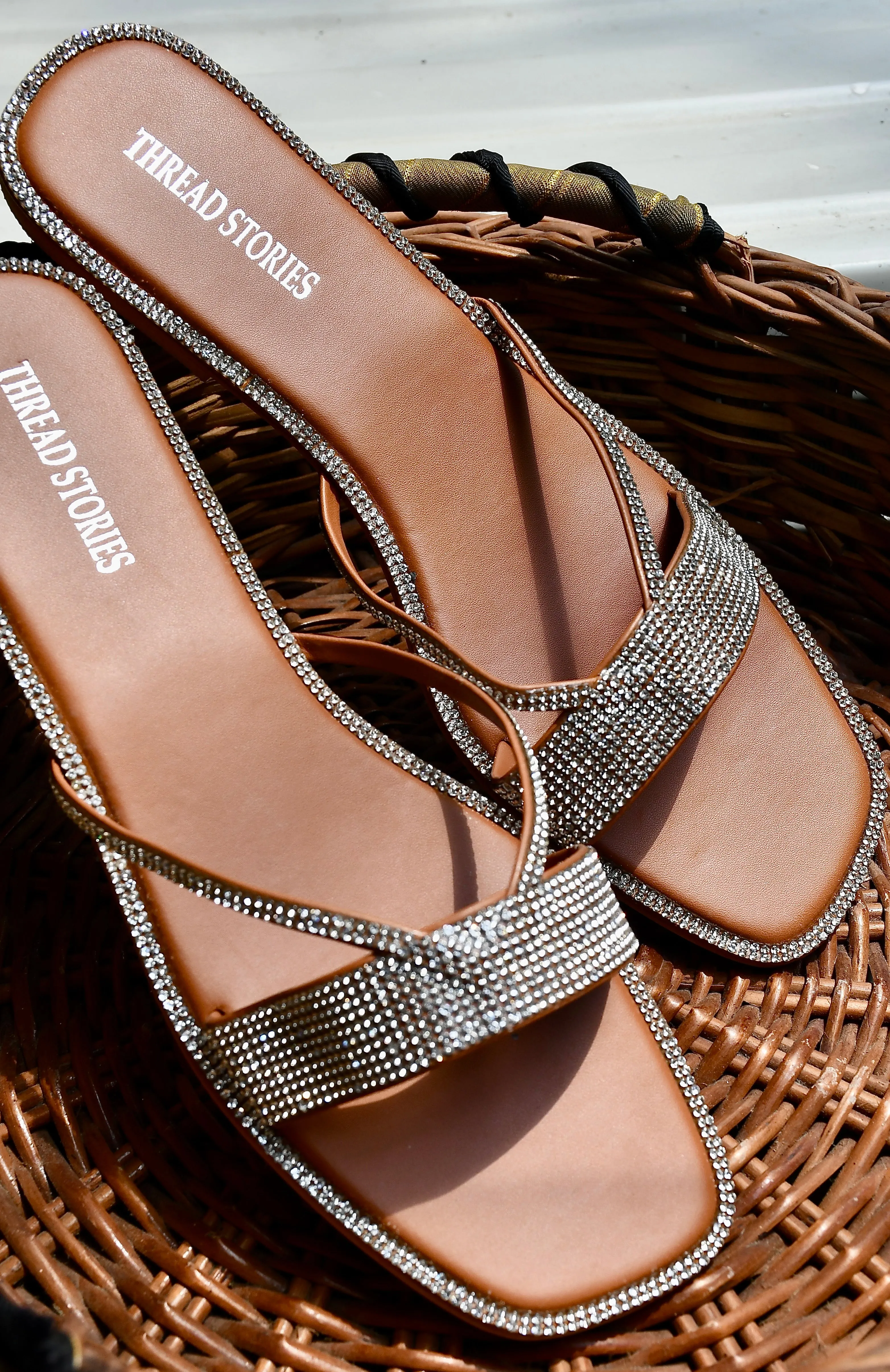 Bling Slip On: Tan