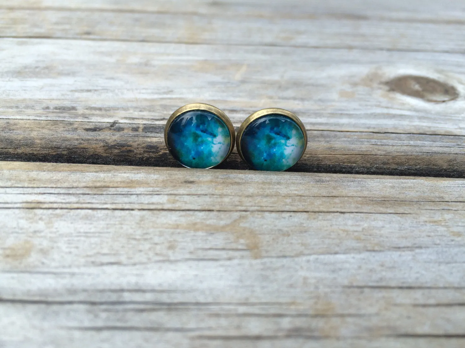 Blue Galaxy earrings