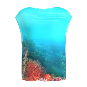Boat Neck Corals Blouse