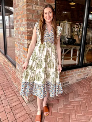 Boho Charm Midi Dress