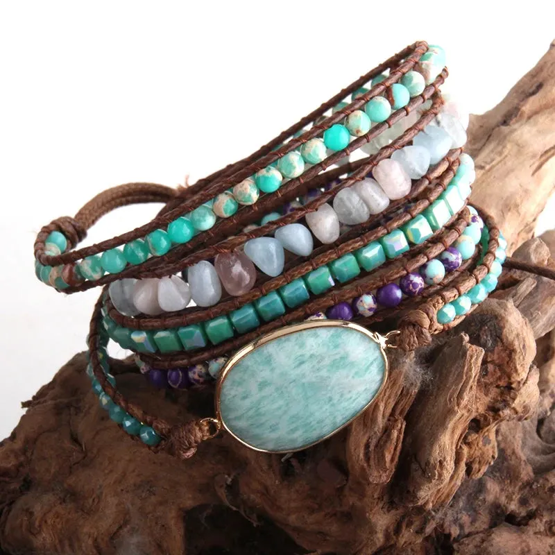 Boho Crystal Bracelet Set