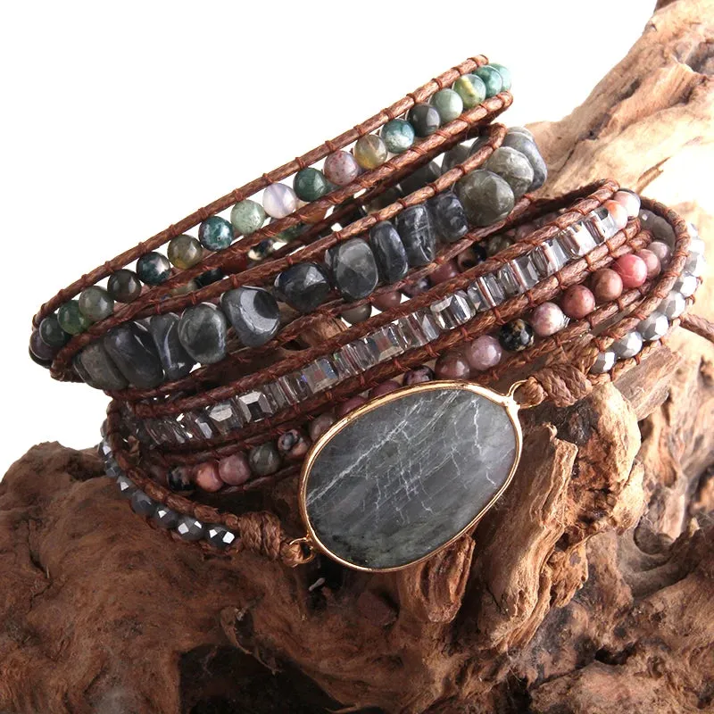 Boho Crystal Bracelet Set