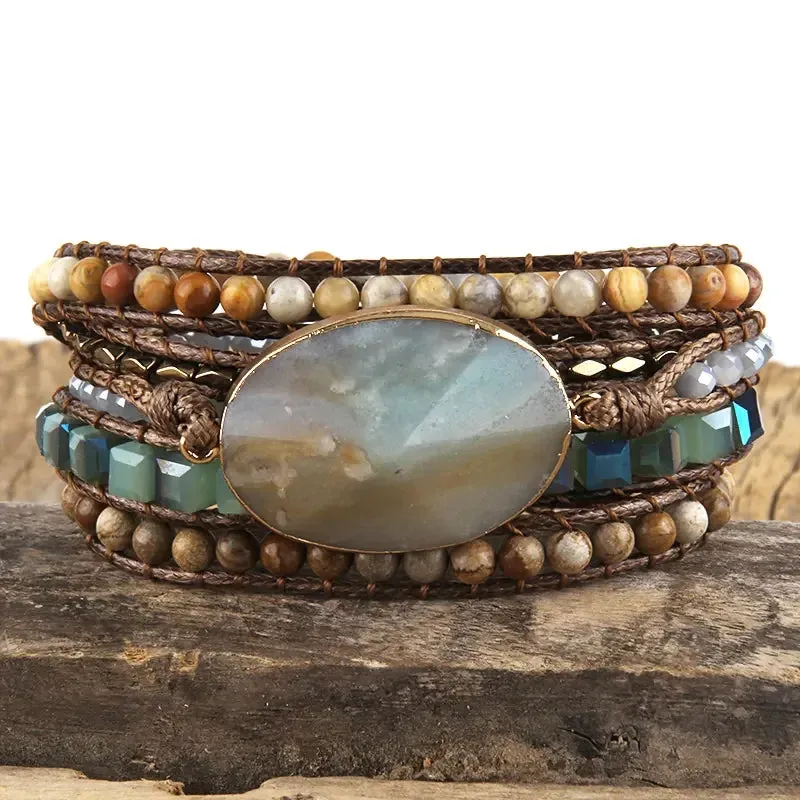 Boho Crystal Bracelet Set
