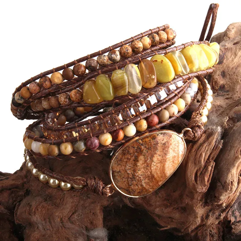 Boho Crystal Bracelet Set