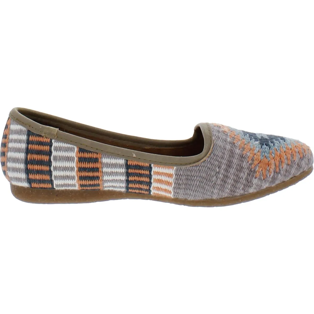 Born Womens Giselle Woven Slip On Loafers
