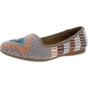 Born Womens Giselle Woven Slip On Loafers